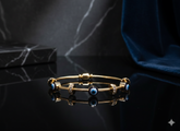 Aura Shield: Slim Twisted Cable Evil Eye Bracelet