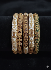 AnshuAura Elegant Handcrafted Meenakari Bangle Set – Royal Tradition in Every Detail
