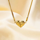 Magnetic Eternal Heart Pendant Necklace - Anti-Tarnish Multi-Strand Luxury Wear