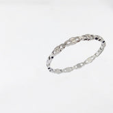 Silver-Tone Geometric Crystal