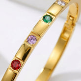 Rainbow Crystal Gold Luxe Bracelet