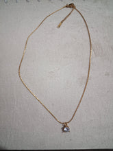 Elegant 18K Gold-Plated Solitaire Crystal Pendant Necklace