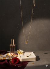 Amour Golden Heart Minimalist necklaces