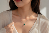 Emerald Heart Pendant Necklace