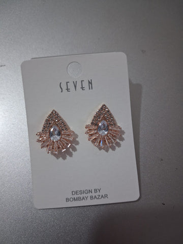 Elegant Crystal Halo Drop Earrings