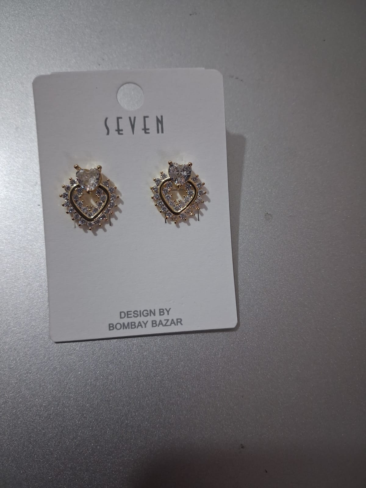 Elegant Halo Heart Earrings