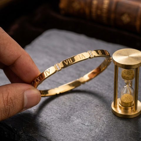 Vintage Charm Roman Numeral Bracelet
