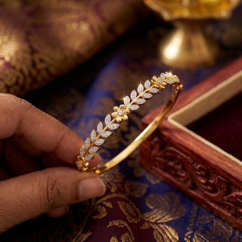 Eternal Garden Leaf Motif Cuff