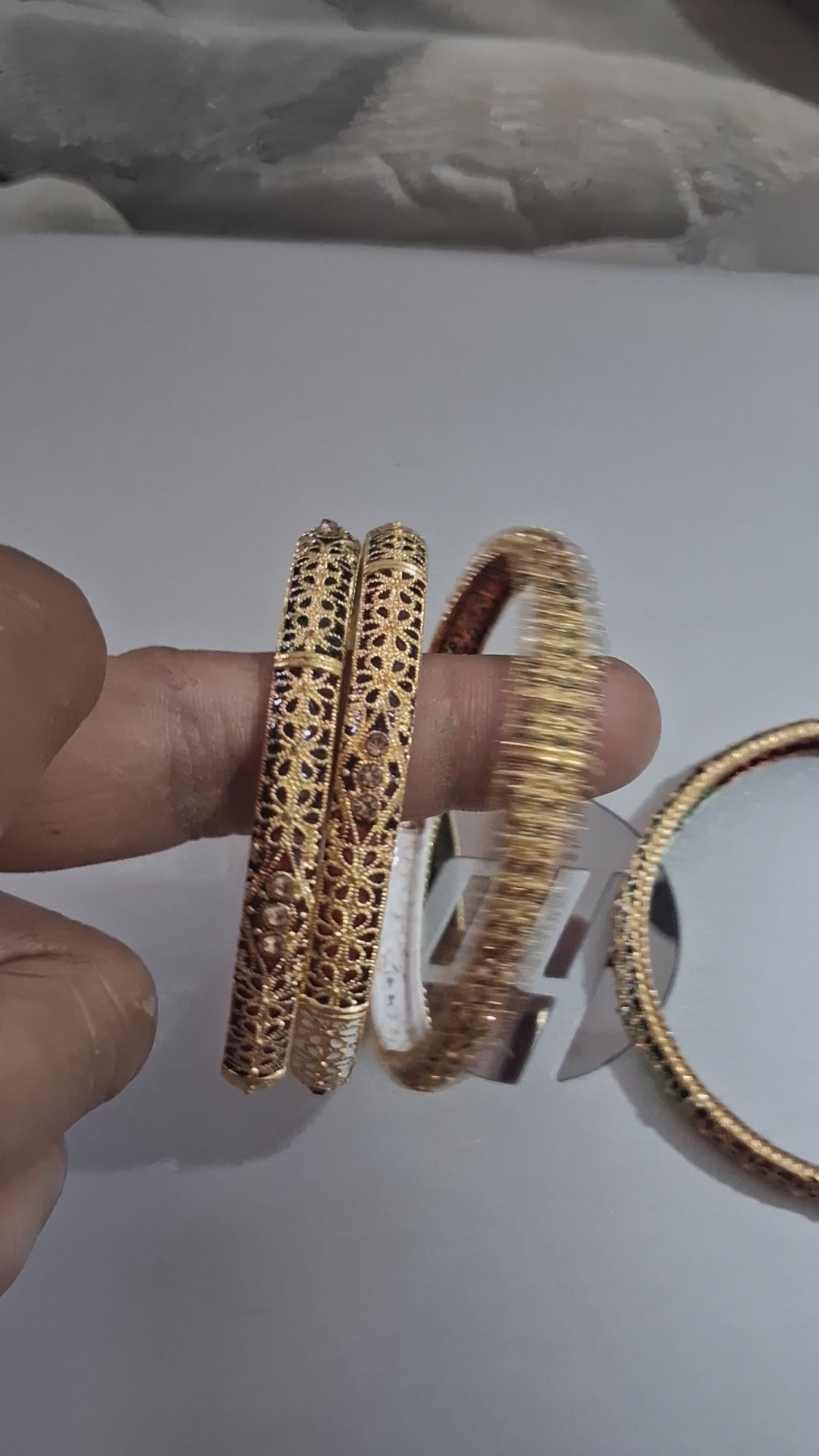 AnshuAura Elegant Handcrafted Meenakari Bangle Set – Royal Tradition in Every Detail