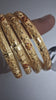 The Anshuaura Eternal Bloom: 22K Gold-Plated Meenakari Artisan Bangles (Set of 4)