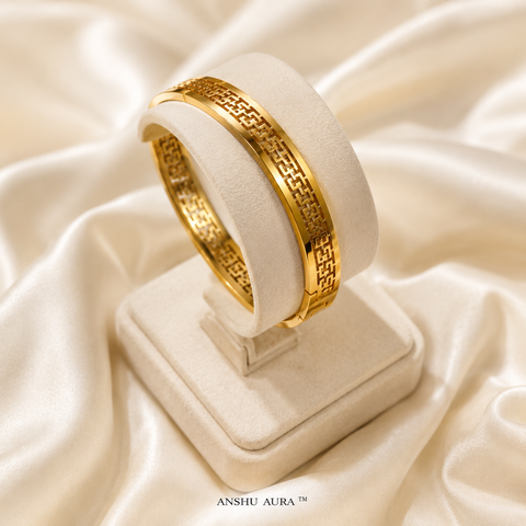 Geometric Luxe Gold Bracelet – Anti-Tarnish