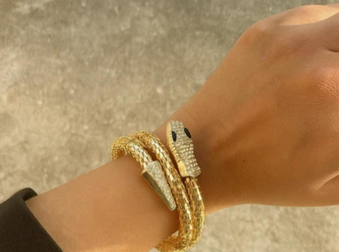 Anti-Tarnish 316l stainless steel snake bracelets