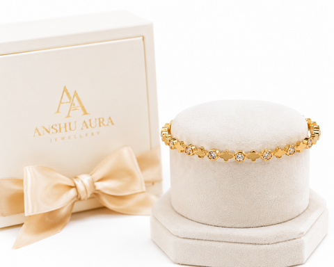 Crystal Clover bracelet
