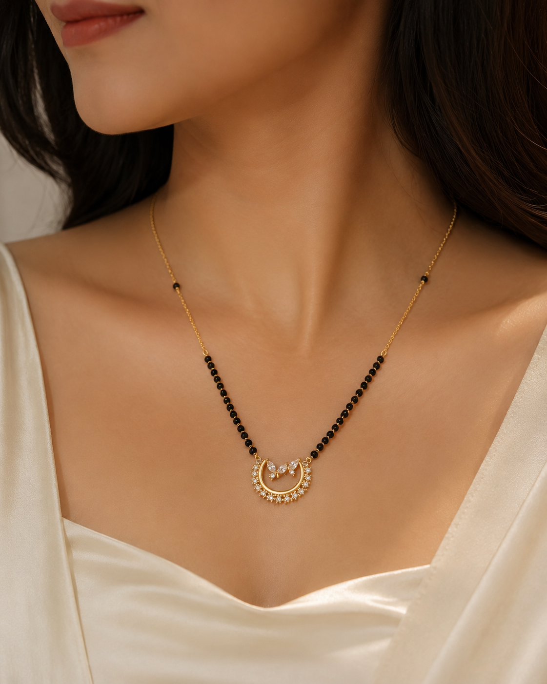 Royal Black Bead Mangalsutra