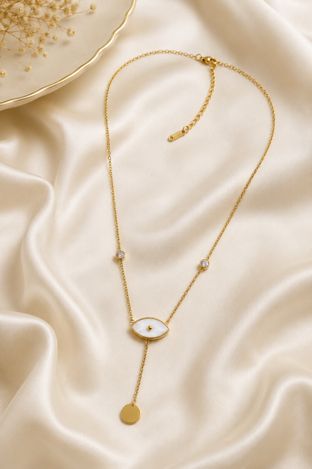 Eye Gold Y Necklace