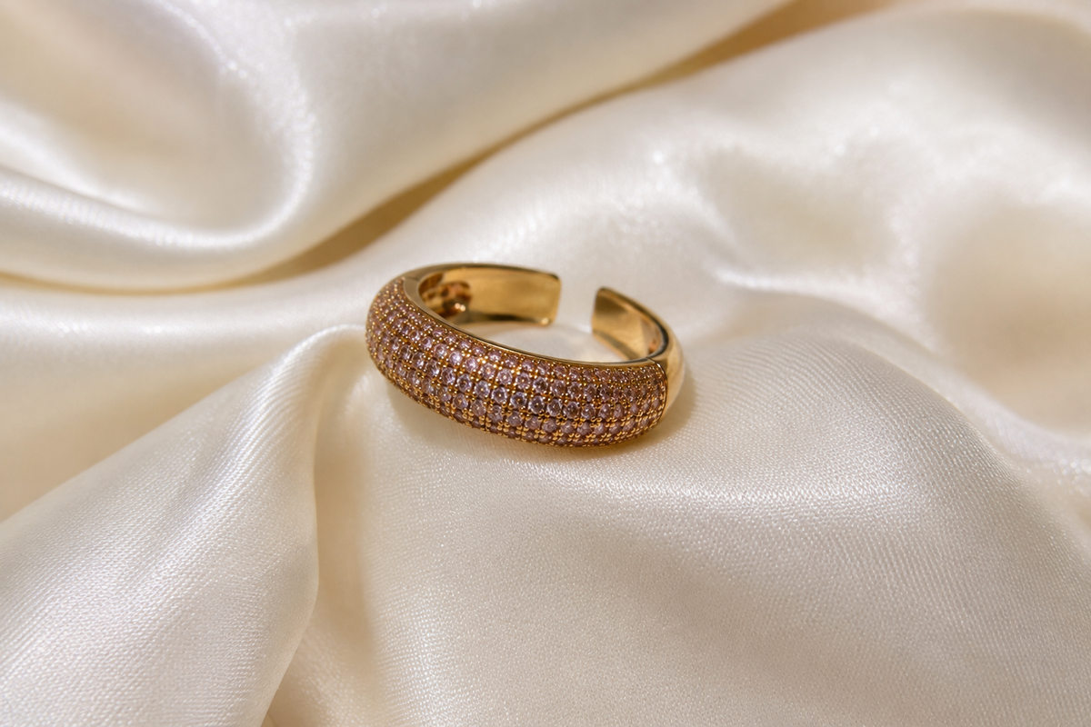 Pavé Luxe Open Ring