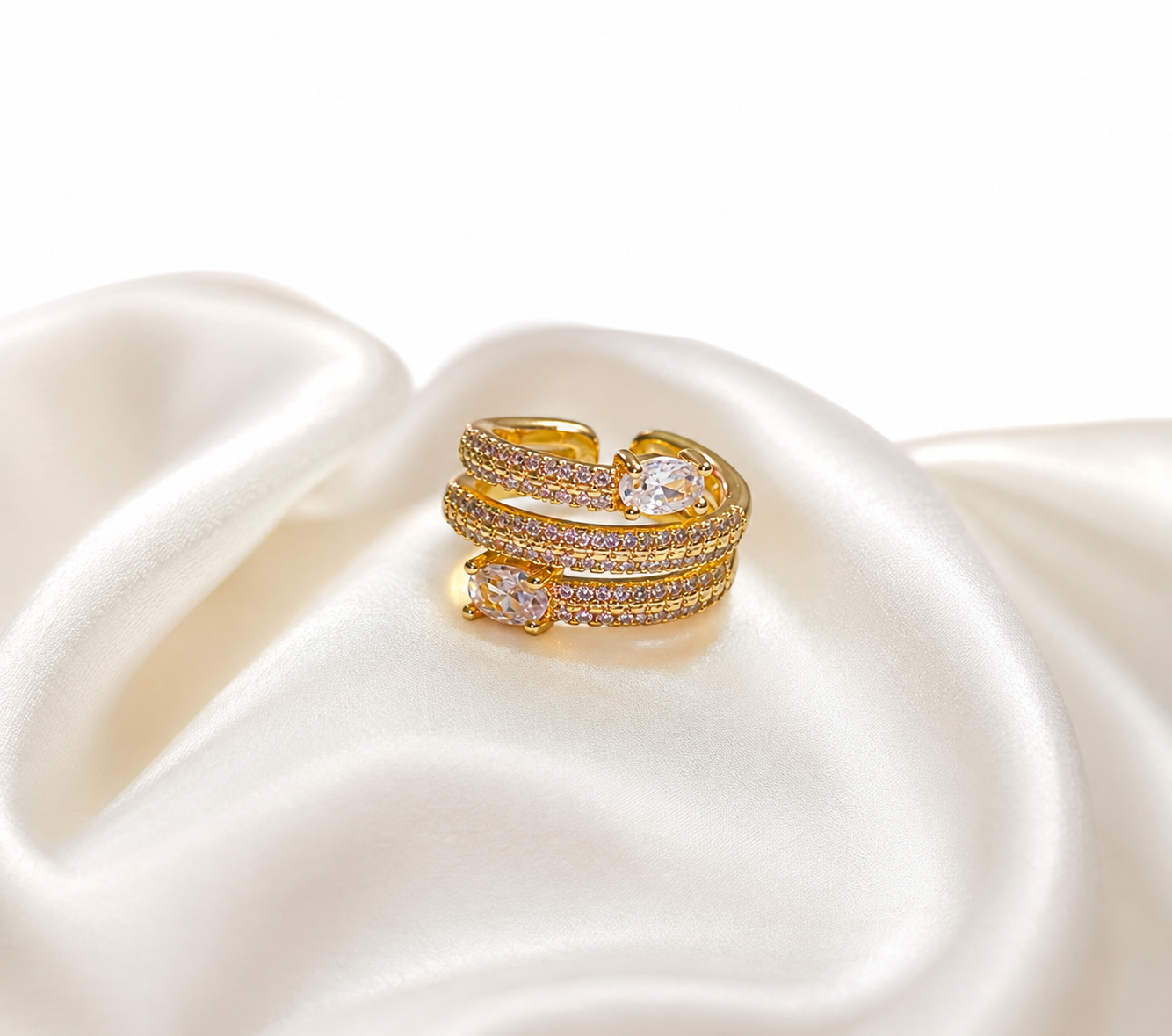 Celeste Crystal Wrap Ring