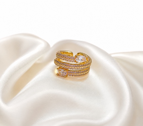 Celeste Crystal Wrap Ring
