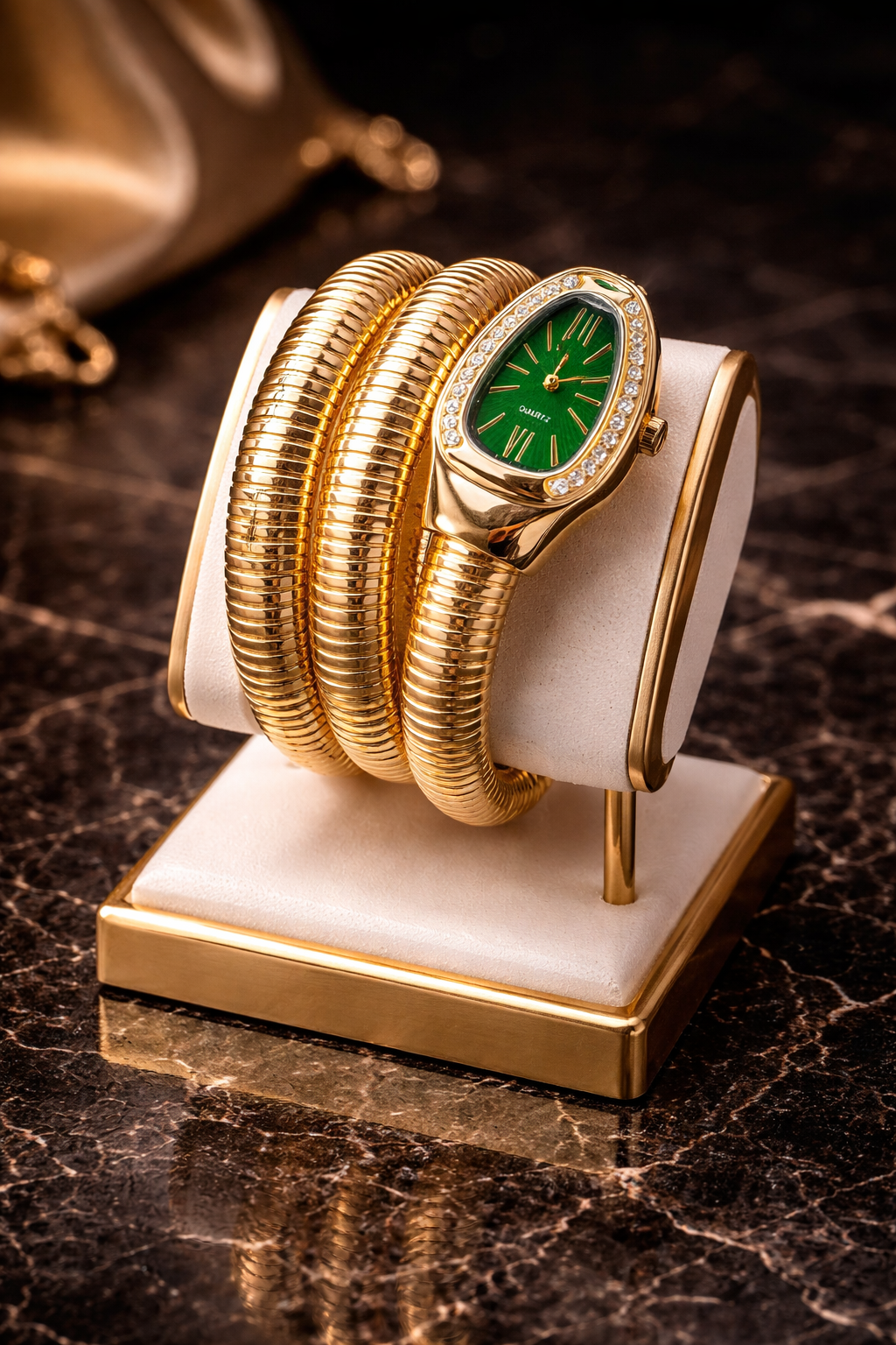 Anshu Aura™️ Luxury Serpent Watch Bracelet