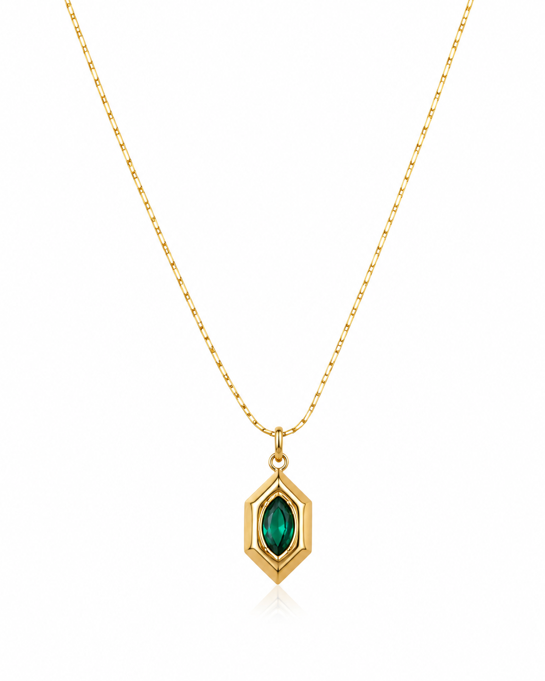 Emerald Glow Geometric