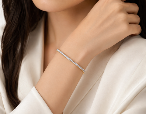 Luxe Baguette Tennis Bracelet