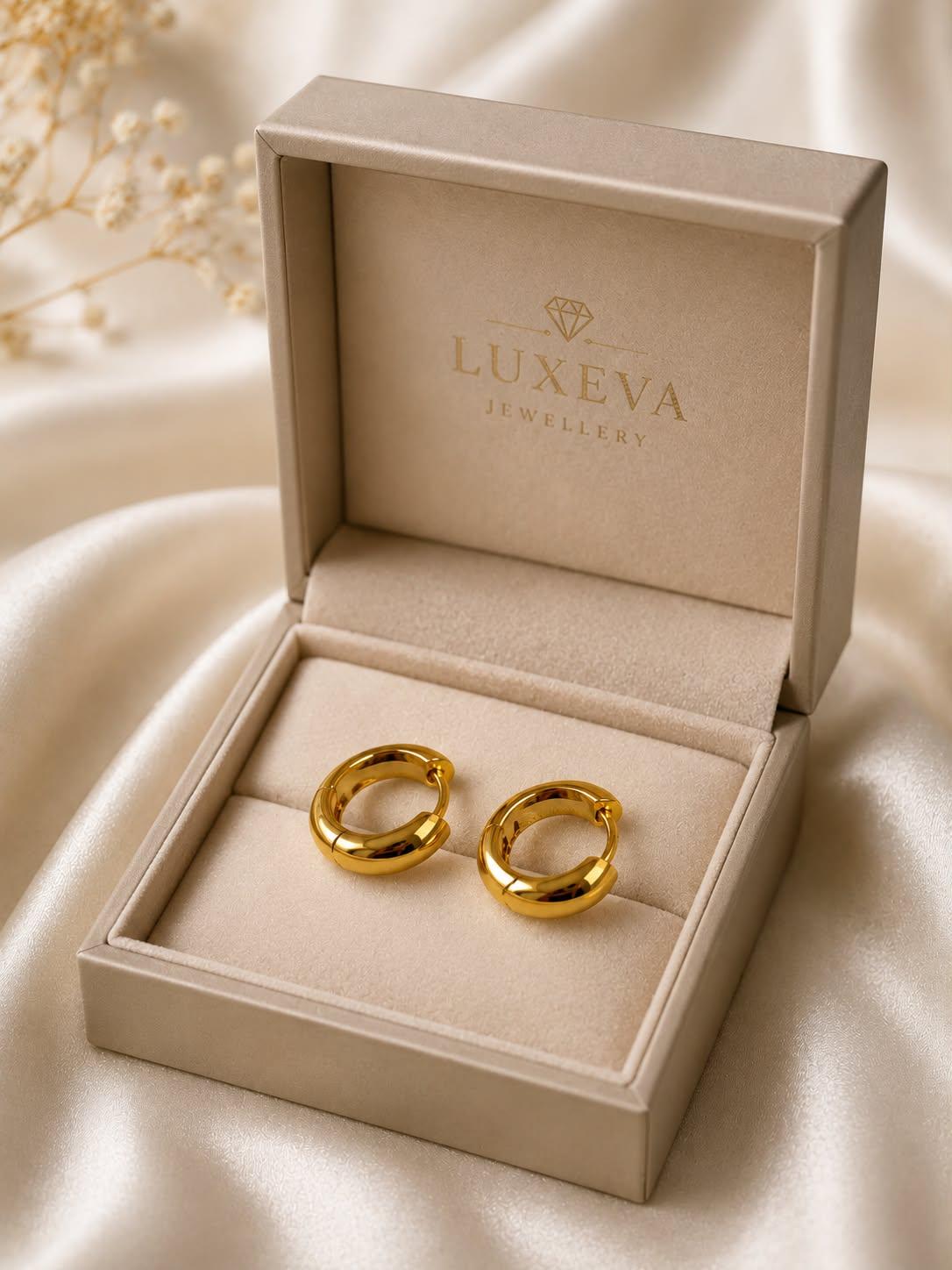 Gold Plated Minimalist Hoop