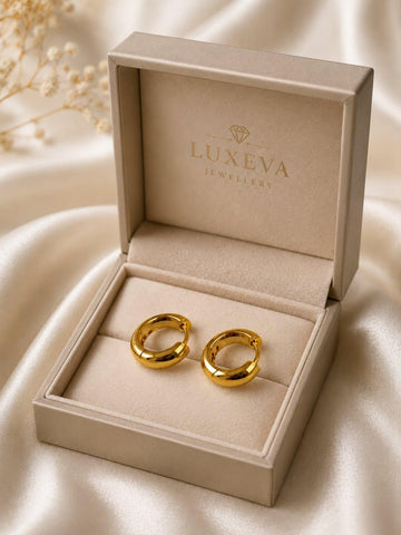 Gold Plated Minimalist Hoop