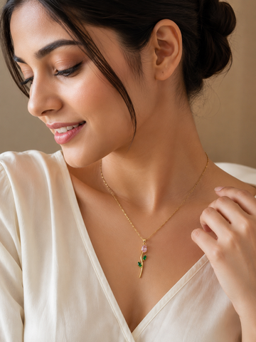 Pink Blossom Pendant Necklace