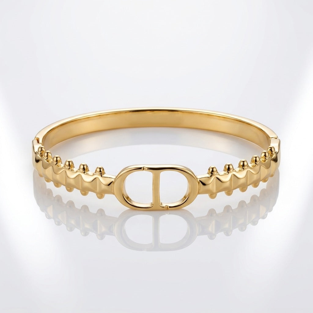 Gold-Plated Double Oval Designer