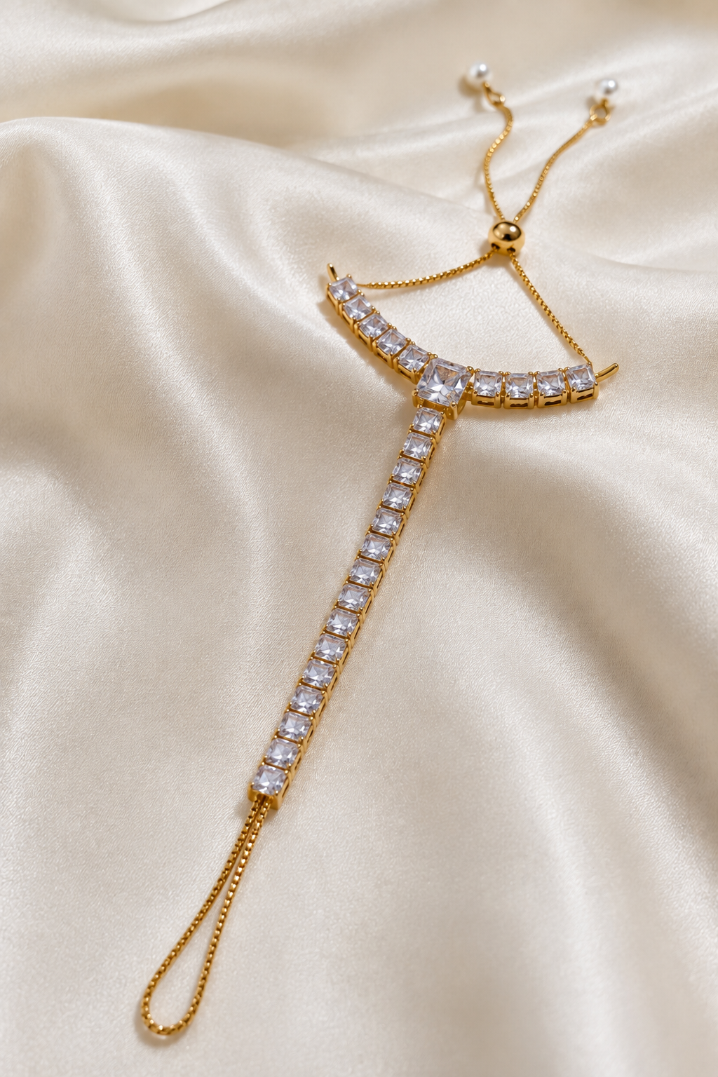 Square Crystal Hand Panja