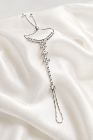 Crystal Drop Slider Necklace
