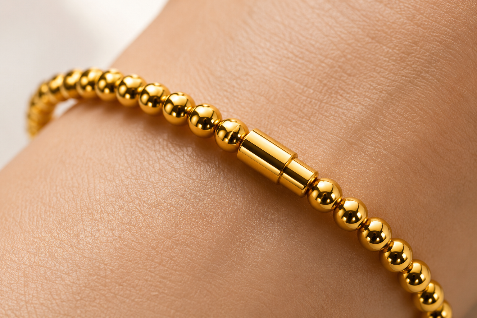 Gold Beaded Bracelet