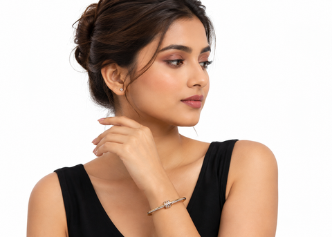 Luxe Crystal Gold Bangle