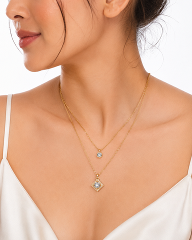 Celestia Luxe Layered Pendant Necklace