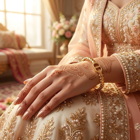 Gold-Plated Double Oval Designer