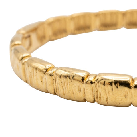 Gold-Tone Textured Bracelet