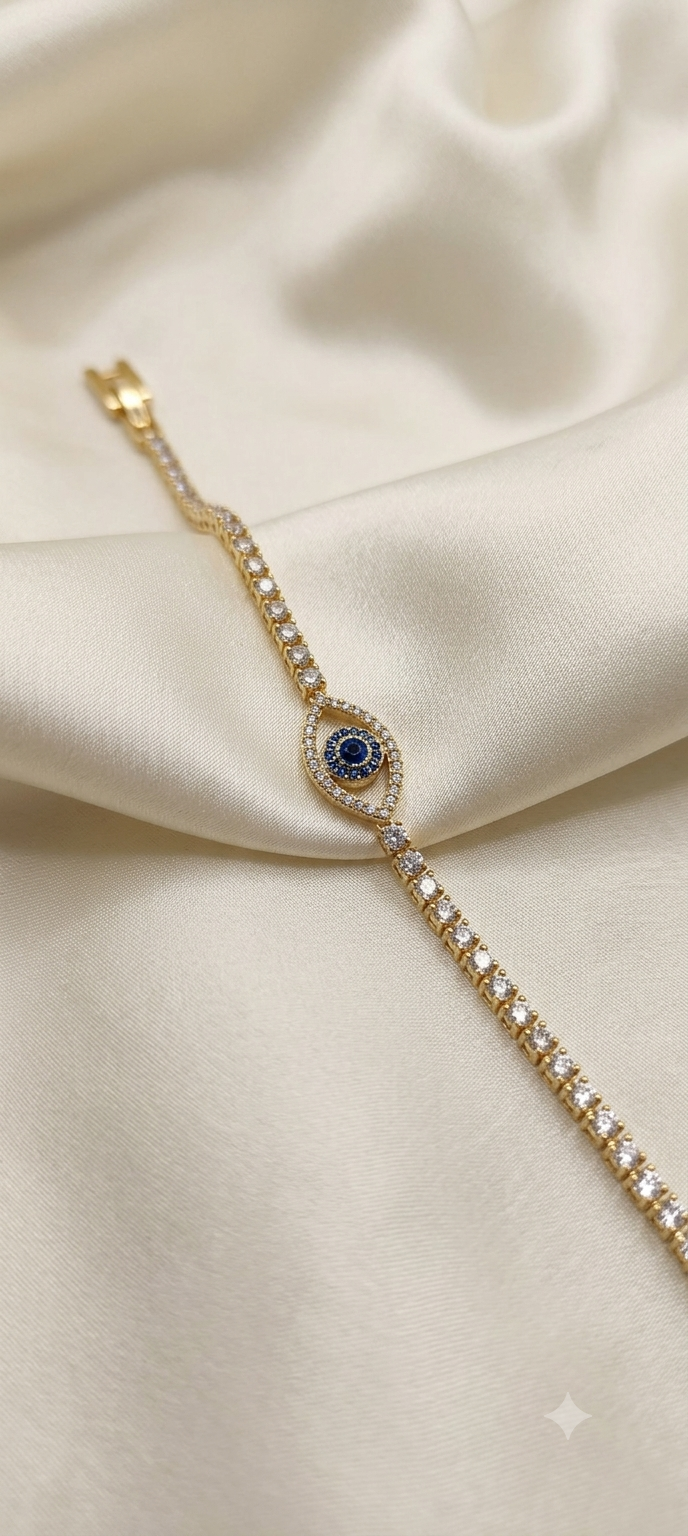 Tennis Evil Eye Bracelet