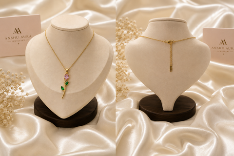 Pink Blossom Pendant Necklace