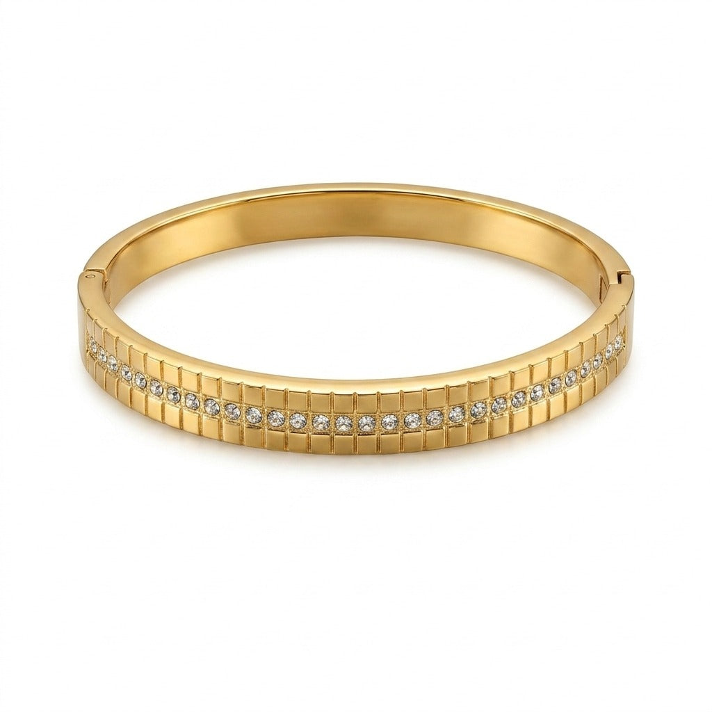Gold-Tone Crystal Anti-Tarnish