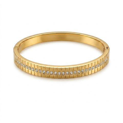 Gold-Tone Crystal Anti-Tarnish