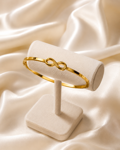 Infinity Gold Plated Bracelet for Women
