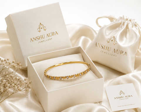 Crystal Gold Bangle