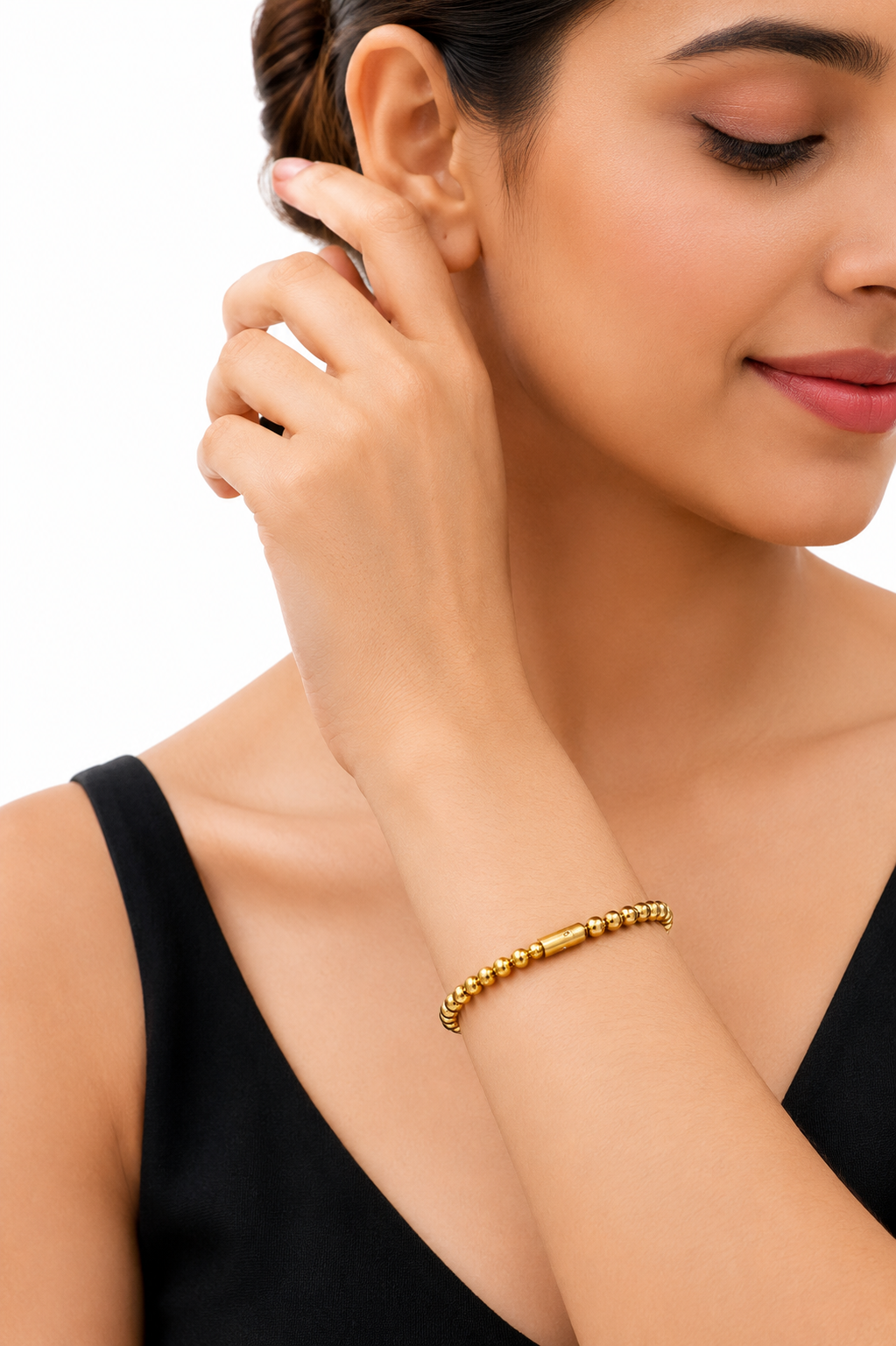 Gold Beaded Bracelet