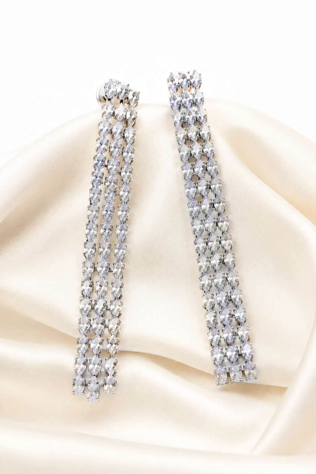 Crystal Tassel Drop Earrings