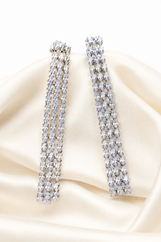 Crystal Tassel Drop Earrings