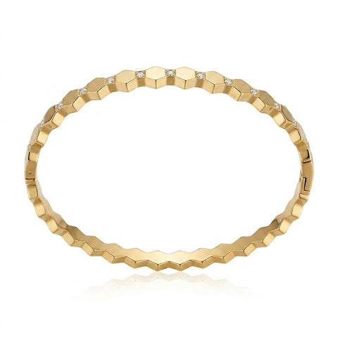 Hexa Luxe Gold Plated Crystal