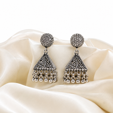 Leaf Jhumka Earrings