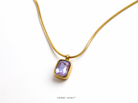Aurora Crystal Pendant Necklace