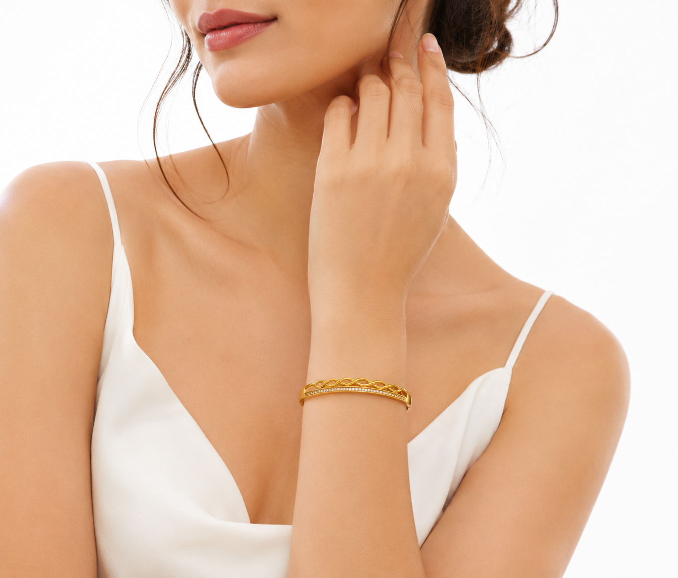 Golden Weave Bangle