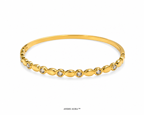Golden Radiance Zircon Bangle